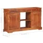 Aparador de madera maciza de acacia 135x35x75 cm de , Aparadores - Ref: Foro24-323543, Precio: 293,52 €, Descuento: %