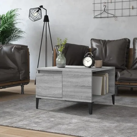 Mesa de centro madera contrachapada gris Sonoma 55x55x36,5 cm by , Coffee table - Ref: Foro24-821090, Price: 57,50 €, Discoun...