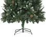 Árbol de Navidad artificial con piñas y brillo blanco 210 cm de , Arboles de navidad - Ref: Foro24-284319, Precio: 113,90 €, ...