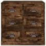 Aparador de madera contrachapada roble ahumado 70x35,5x67,5 cm de , Aparadores - Ref: Foro24-816437, Precio: 141,55 €, Descue...
