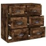 Aparador de madera contrachapada roble ahumado 70x35,5x67,5 cm de , Aparadores - Ref: Foro24-816437, Precio: 141,55 €, Descue...