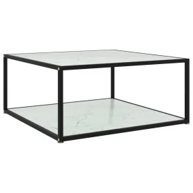 Mesa de centro vidrio templado blanco 60x60x35 cm de , Mesas de centro - Ref: Foro24-322894, Precio: 93,62 €, Descuento: %