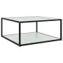 Mesa de centro vidrio templado blanco 60x60x35 cm de , Mesas de centro - Ref: Foro24-322894, Precio: 93,62 €, Descuento: %