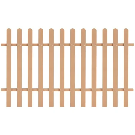 Valla de estacas de jardín de WPC 200x120 cm by , fenced with pickets - Ref: Foro24-42825, Price: 94,74 €, Discount: %