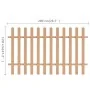 Valla de estacas de jardín de WPC 200x120 cm by , fenced with pickets - Ref: Foro24-42825, Price: 94,74 €, Discount: %