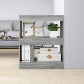 Estantería/divisor de espacios color gris Sonoma 60x30x72 cm de , Librerías y estanterías - Ref: Foro24-813600, Precio: 41,53...