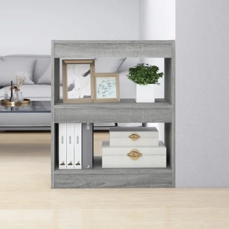 Estantería/divisor de espacios color gris Sonoma 60x30x72 cm de , Librerías y estanterías - Ref: Foro24-813600, Precio: 41,53...