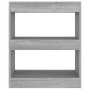 Estantería/divisor de espacios color gris Sonoma 60x30x72 cm de , Librerías y estanterías - Ref: Foro24-813600, Precio: 41,53...