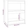 Estantería/divisor de espacios color gris Sonoma 60x30x72 cm de , Librerías y estanterías - Ref: Foro24-813600, Precio: 41,53...