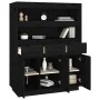 Aparador alto de madera maciza de pino negro 89x40x116,5 cm de , Aparadores - Ref: Foro24-818219, Precio: 212,90 €, Descuento: %