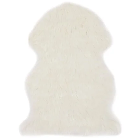 Alfombra de piel de oveja sintética blanco 60x90 cm de , Alfombras - Ref: Foro24-284710, Precio: 28,58 €, Descuento: %