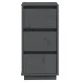 Aparador 2 uds madera maciza de pino gris 32x34x75 cm de , Aparadores - Ref: Foro24-813370, Precio: 100,67 €, Descuento: %