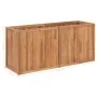 Arriate de madera maciza de teca 150x50x70 cm de , Maceteros y jardineras - Ref: Foro24-48974, Precio: 227,77 €, Descuento: %