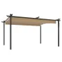 Cenador de jardín con techo retráctil gris taupé 4x3 m de , Carpas y cenadores - Ref: Foro24-318539, Precio: 520,63 €, Descue...