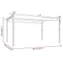Cenador de jardín con techo retráctil gris taupé 4x3 m de , Carpas y cenadores - Ref: Foro24-318539, Precio: 520,63 €, Descue...