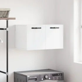 Armario pared madera contrachapada blanco brillo 60x36,5x35 cm by , Lockers and storage cabinets - Ref: Foro24-830014, Price:...