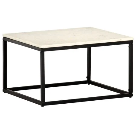 Mesa de centro piedra real textura de mármol blanco 60x60x35 cm by , Coffee table - Ref: Foro24-286439, Price: 87,51 €, Disco...