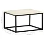 Mesa de centro piedra real textura de mármol blanco 60x60x35 cm by , Coffee table - Ref: Foro24-286439, Price: 87,51 €, Disco...