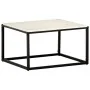 Mesa de centro piedra real textura de mármol blanco 60x60x35 cm by , Coffee table - Ref: Foro24-286439, Price: 87,51 €, Disco...