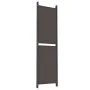 Biombo divisor de 5 paneles de tela marrón 250x180 cm de , Divisores de ambientes - Ref: Foro24-350219, Precio: 56,56 €, Desc...