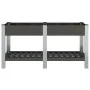 Arriate de jardín con estante WPC gris 175x50x75 cm de , Maceteros y jardineras - Ref: Foro24-362572, Precio: 198,65 €, Descu...