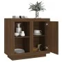 Aparador color marrón roble 80x40x75 cm de , Aparadores - Ref: Foro24-817239, Precio: 85,51 €, Descuento: %