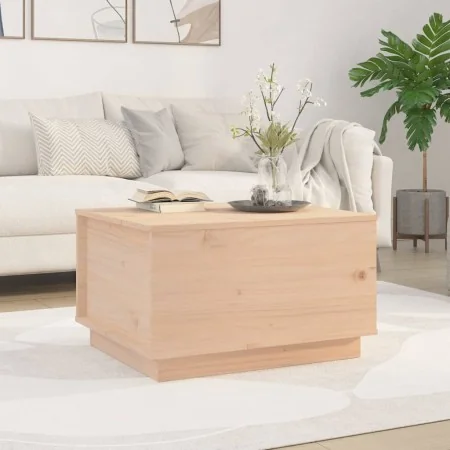 Mesa de centro de madera maciza de pino 60x50x35 cm de , Mesas de centro - Ref: Foro24-813415, Precio: 68,24 €, Descuento: %