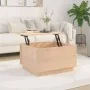 Mesa de centro de madera maciza de pino 60x50x35 cm de , Mesas de centro - Ref: Foro24-813415, Precio: 68,24 €, Descuento: %