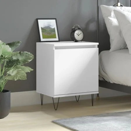 Mesita de noche madera de ingeniería blancp 40x30x50 cm by , Nightstands - Ref: Foro24-826828, Price: 36,61 €, Discount: %