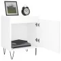 Mesita de noche madera de ingeniería blancp 40x30x50 cm by , Nightstands - Ref: Foro24-826828, Price: 36,61 €, Discount: %