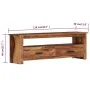 Mueble de TV de madera maciza 118x30x40 cm de , Muebles TV - Ref: Foro24-247715, Precio: 243,42 €, Descuento: %