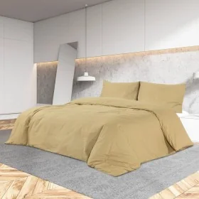 Juego de funda nórdica algodón gris taupe 200x200 cm by , Duvet covers - Ref: Foro24-136130, Price: 30,58 €, Discount: %