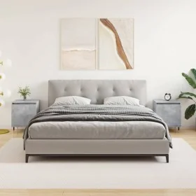 Mesitas de noche 2 uds madera gris hormigón 40x30x50 cm von , Nachttische - Ref: Foro24-826821, Preis: 64,25 €, Rabatt: %