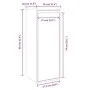 Armario de pared de madera maciza de pino 30x30x80 cm de , Estantes y estanterías - Ref: Foro24-813495, Precio: 56,80 €, Desc...