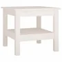 Mesa de centro de madera maciza de pino blanco 45x45x40 cm de , Mesas de centro - Ref: Foro24-814265, Precio: 60,46 €, Descue...