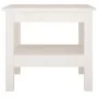 Mesa de centro de madera maciza de pino blanco 45x45x40 cm de , Mesas de centro - Ref: Foro24-814265, Precio: 60,46 €, Descue...