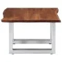 Mesa de centro borde natural madera maciza acacia 60x60x40 cm by , Coffee table - Ref: Foro24-247826, Price: 96,75 €, Discoun...