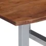 Mesa de centro borde natural madera maciza acacia 60x60x40 cm by , Coffee table - Ref: Foro24-247826, Price: 96,75 €, Discoun...