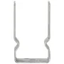 Anclajes de valla 6 uds acero galvanizado plateado 8x6x15 cm by , Spikes for anchoring in the ground - Ref: Foro24-145330, Pr...