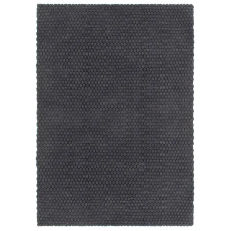 Alfombra rectangular algodón gris antracita 80x160 cm de , Alfombras - Ref: Foro24-345115, Precio: 48,00 €, Descuento: %
