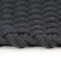 Alfombra rectangular algodón gris antracita 80x160 cm de , Alfombras - Ref: Foro24-345115, Precio: 48,00 €, Descuento: %