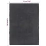 Alfombra rectangular algodón gris antracita 80x160 cm de , Alfombras - Ref: Foro24-345115, Precio: 48,00 €, Descuento: %
