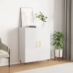 Aparador de madera contrachapada blanco brillante 69,5x34x90 cm von , Sideboards - Ref: Foro24-827702, Preis: 81,49 €, Rabatt: %