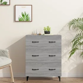 Aparador de madera de ingeniería gris Sonoma 69,5x34x90 cm by , Sideboards - Ref: Foro24-817349, Price: 93,68 €, Discount: %
