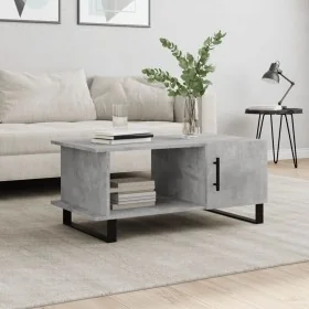 Mesa de centro madera contrachapada gris hormigón 90x50x40 cm by , Coffee table - Ref: Foro24-829512, Price: 61,03 €, Discoun...