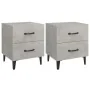Mesitas de noche 2 unidades gris hormigón 40x35x47,5 cm de , Mesitas de noche - Ref: Foro24-811997, Precio: 83,95 €, Descuent...