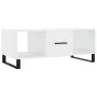 Mesa de centro madera contrachapada blanco brillo 102x50x40 cm by , Coffee table - Ref: Foro24-829326, Price: 59,60 €, Discou...