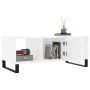 Mesa de centro madera contrachapada blanco brillo 102x50x40 cm by , Coffee table - Ref: Foro24-829326, Price: 59,60 €, Discou...