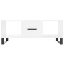Mesa de centro madera contrachapada blanco brillo 102x50x40 cm by , Coffee table - Ref: Foro24-829326, Price: 59,60 €, Discou...