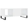 Mesa de centro madera contrachapada blanco brillo 102x50x40 cm by , Coffee table - Ref: Foro24-829326, Price: 59,60 €, Discou...